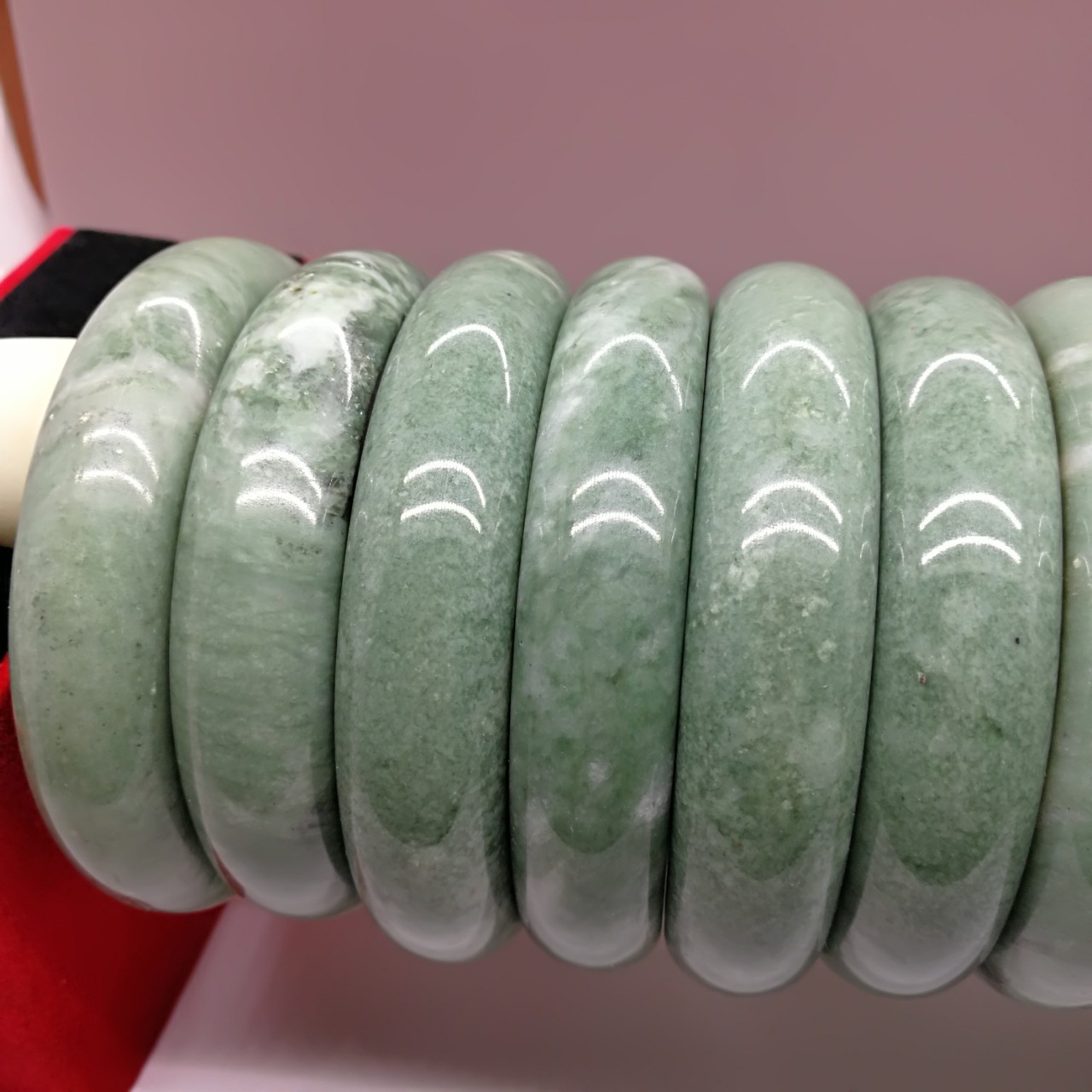 天然贵州翠手镯 真玉深绿手镯 会销礼品