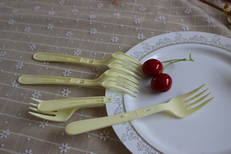 一次性折叠叉,泡面专用叉,多功能叉