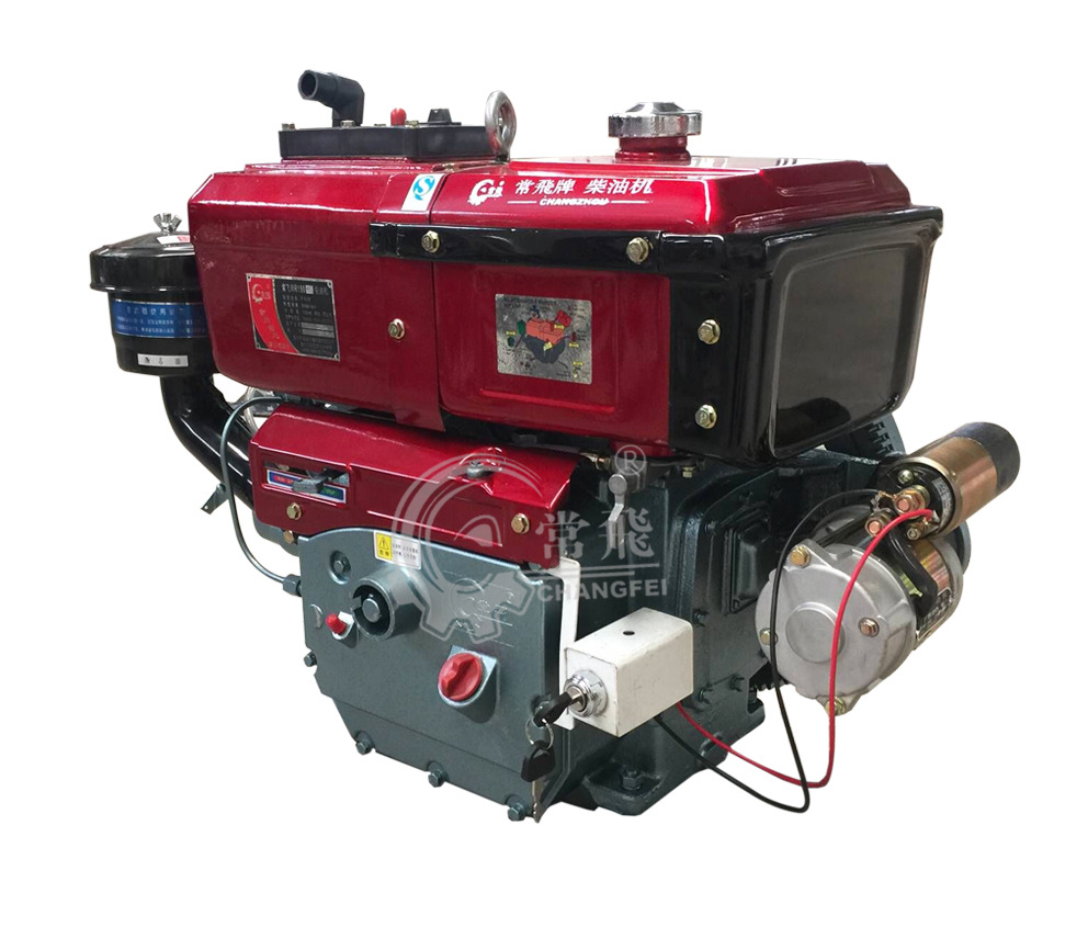 常州单缸柴油机水冷r190m电启动10马力常飞牌柴油机