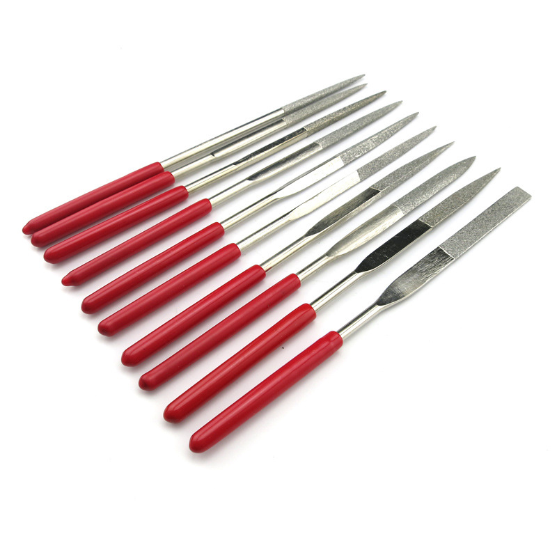 金刚砂合金锉刀套装 10只 锉刀 修正打孔 钻孔 模型制作 打磨工具