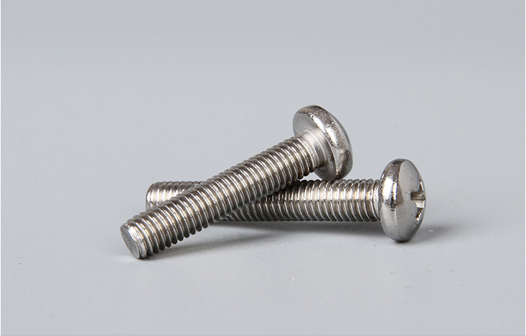 5mm 304不锈钢十字圆头螺丝 盘头螺钉m5*8/10/12/16/20/25 6mm m6
