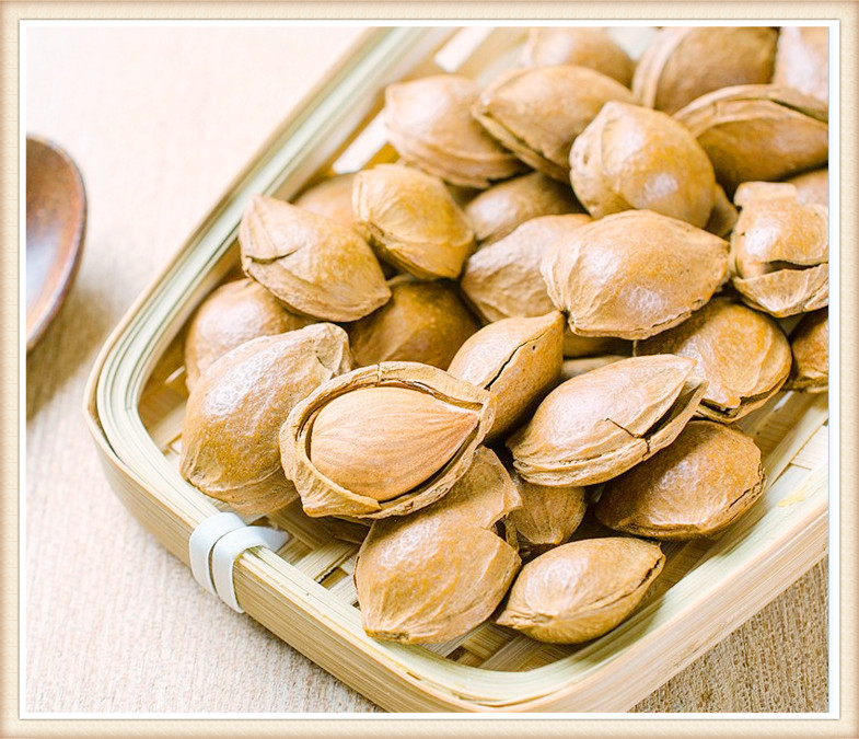 包邮开口杏核 香甜酥脆坚果零食手剥小银杏仁散货500g厂家批发