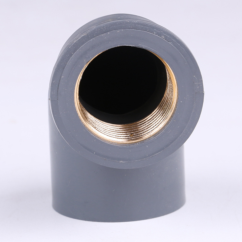 pvc灰色入铜内丝弯头管件 20-32给水管件90°弯头厂家供应