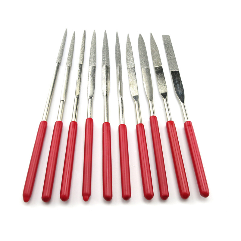 金刚砂合金锉刀套装 10只 锉刀 修正打孔 钻孔 模型制作 打磨工具