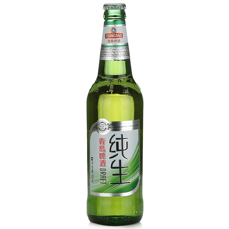 青岛啤酒纯生500ml12瓶青岛纯生啤酒瓶装保