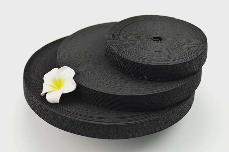 厂家专业供应银葱仿金属针织橡筋黑色