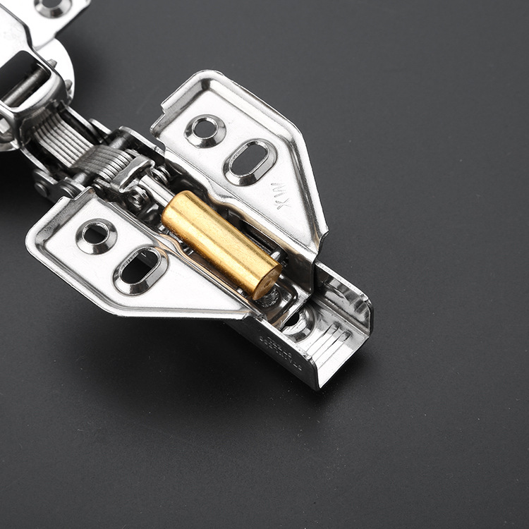 衣柜加厚静音弹簧201铰链门窗阻尼缓冲合页 橱柜固定式不锈钢铰链