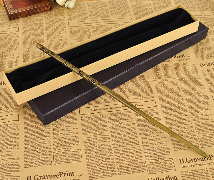 哈利波特金属芯魔法棒 卢娜魔杖 luna魔法杖 一件代发