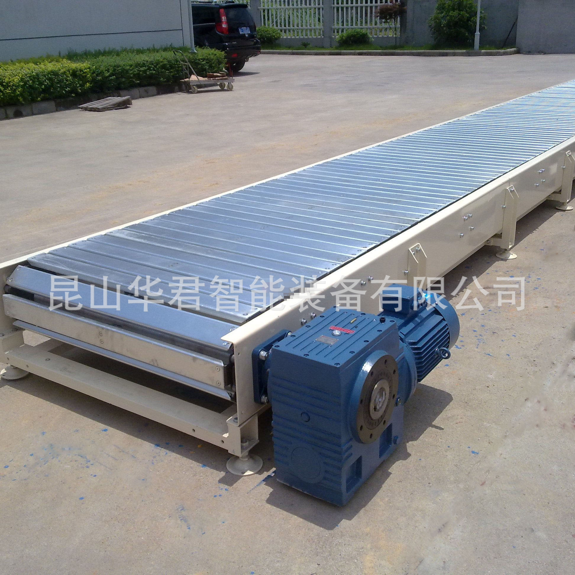 不锈钢板输送带板带式输送机重载工装托盘输送塑料转弯链板线