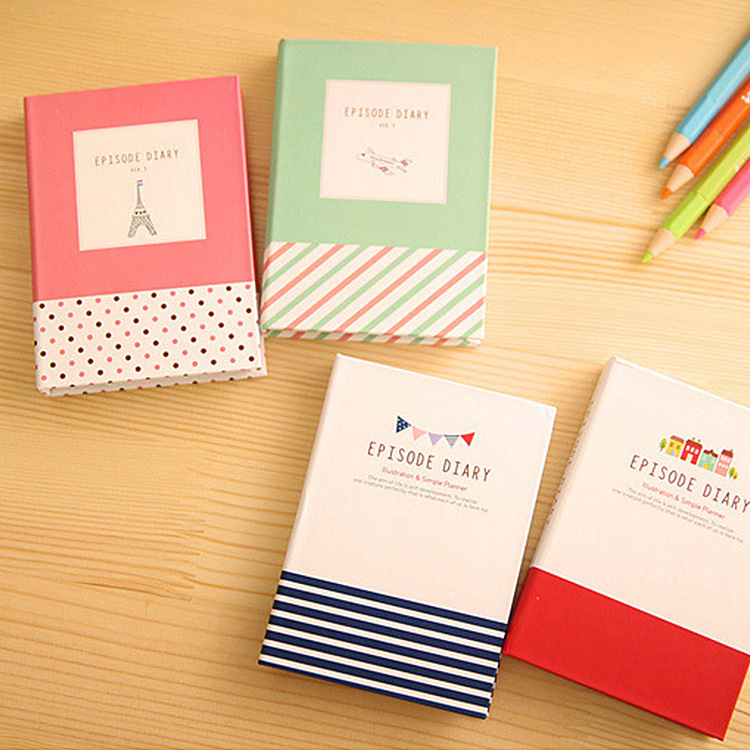 清仓创意可爱硬壳记事本 小清新组合便利贴便签本套装 带笔 学生