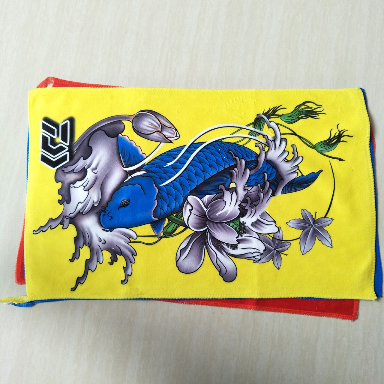 批发纳米钓鱼彩绘毛巾不沾饵擦手擦竿毛巾渔具垂钓用品