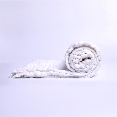 白色纯棉水洗泡泡纱六层纱布浴巾115*90*6层婴幼儿多用可做抱被