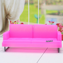 女孩公主娃娃新款豪华粉红沙发椅 长沙发 玩具塑料沙发椅