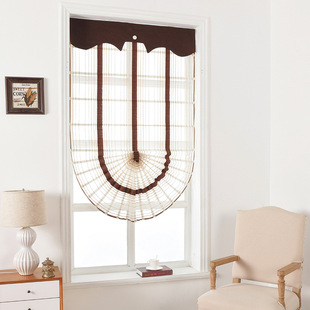 南京窗帘纱 雪尼尔罗马帘扇形帘卧室客厅卷帘酒店遮光窗帘定制