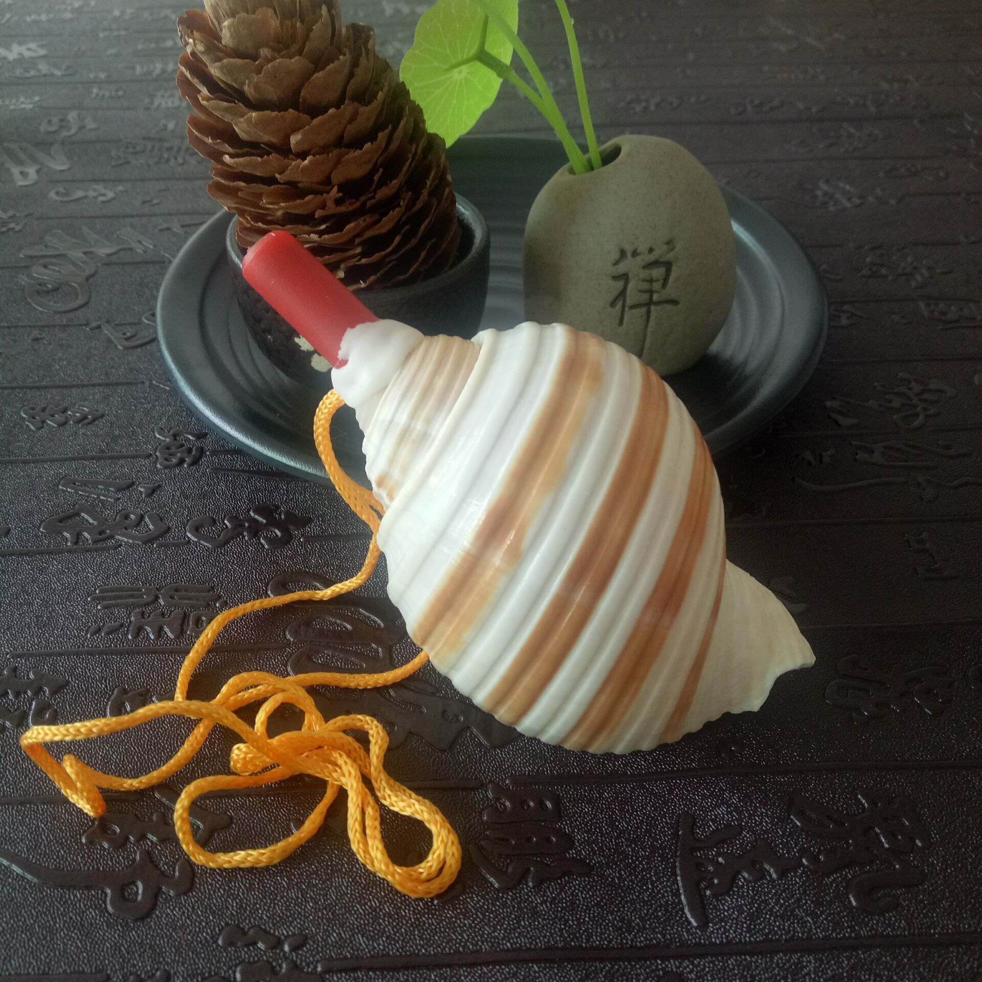 儿童玩具天然环保海螺贝壳口哨批发中水波海螺贝壳口哨