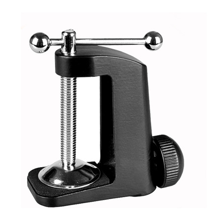 现货批发平板支架固定底座铁夹摇臂固定夹麦克风悬臂支架固定铁夹