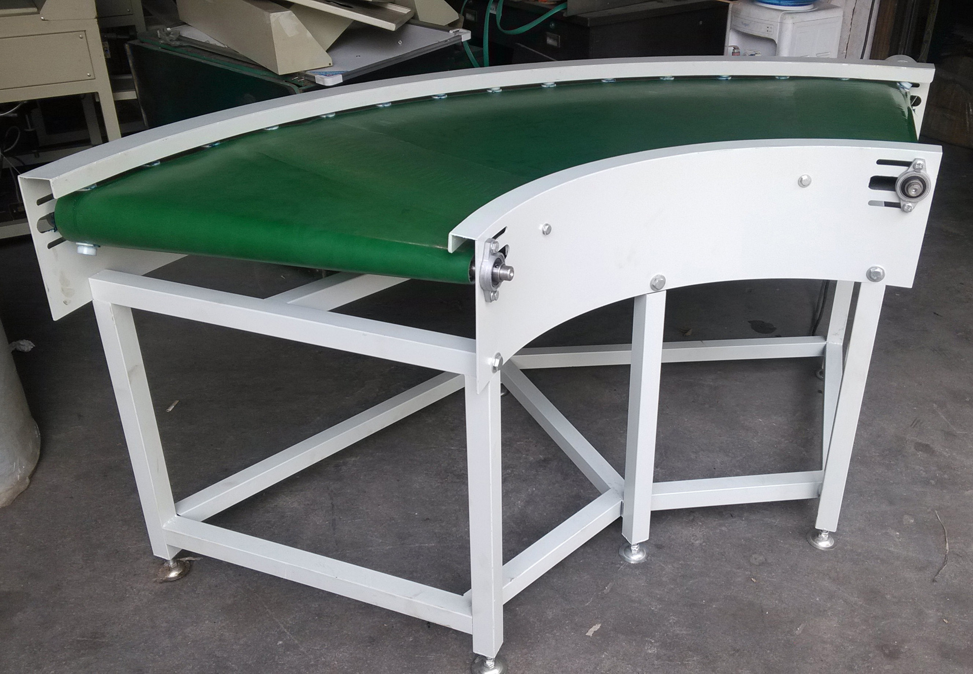 非标定制180度皮带转弯机防静电pvc皮带输送线直角转弯流水线厂家