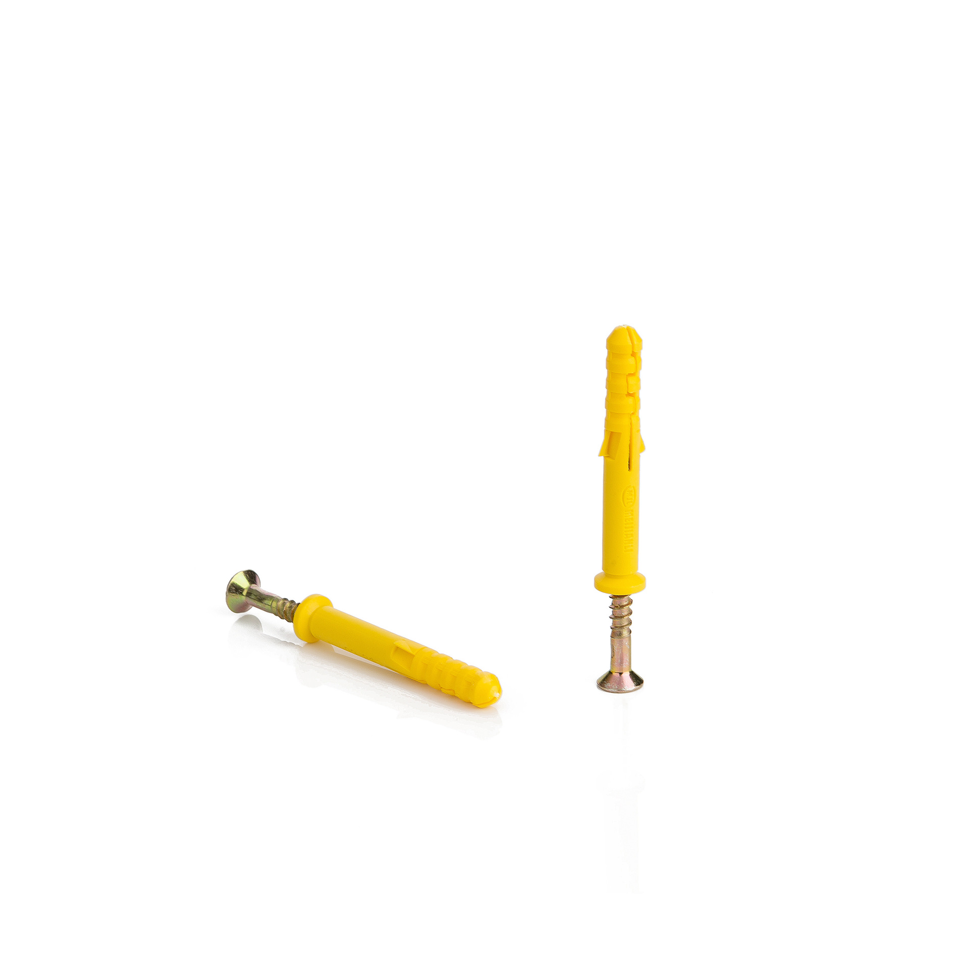 铁镀锌小黄鱼塑料膨胀螺丝 m6|m8|m10 黄色膨胀钉 塑料膨胀螺栓