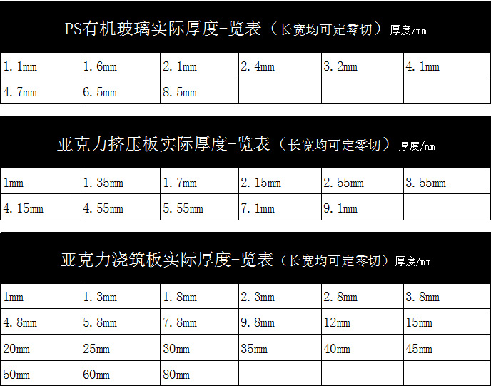 深圳透明亚克力板 有机板 有机玻璃加工 热弯 分切 亚克力加工