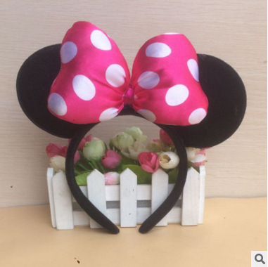 米奇头箍 表演米妮耳朵发箍米老鼠蝴蝶结头饰圣诞节用品批发-阿里巴巴