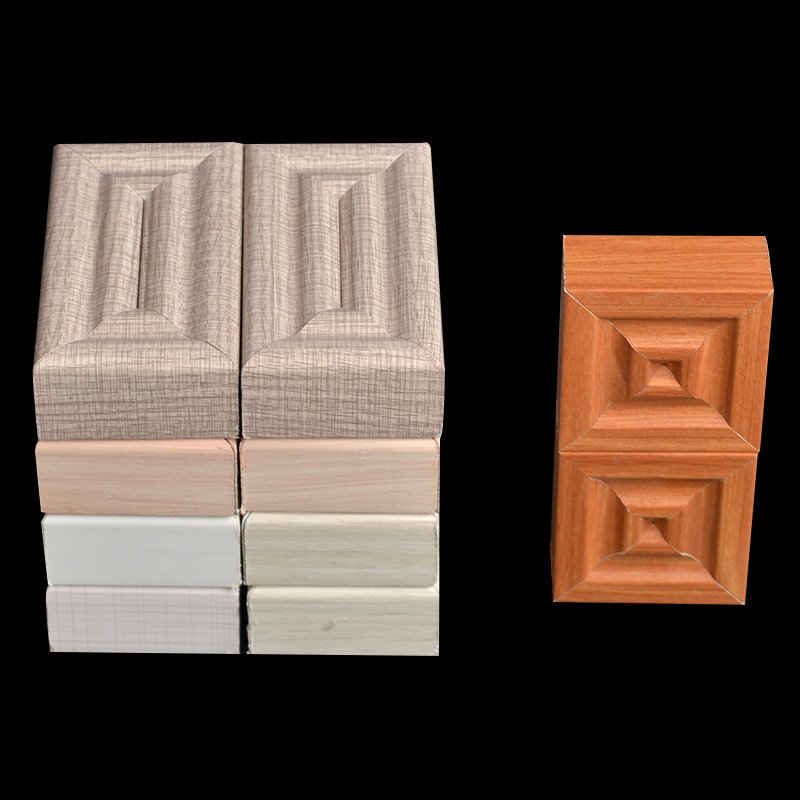 厂家直销欧式衣柜配套 实木线条罗马柱头 铝合金柜门线同色板材