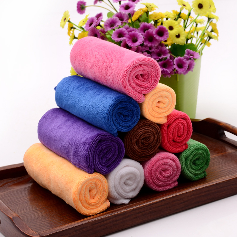 Advertising Microfiber Towel Thickened Absorbent Beauty Salon Barber Shop Beauty Salon Hairdressing Wholesale Towels