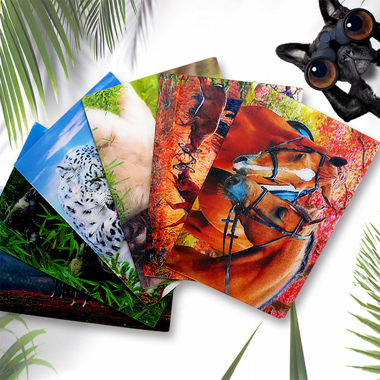 立体明信片 厂家3d光栅立体印刷来图定制 专业设计生产3d卡片贺卡