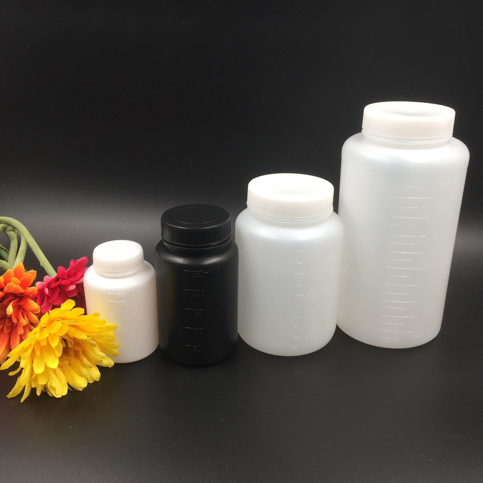 厂家现货 塑料广口瓶250ml 取样瓶 大口试剂瓶 塑料试剂瓶