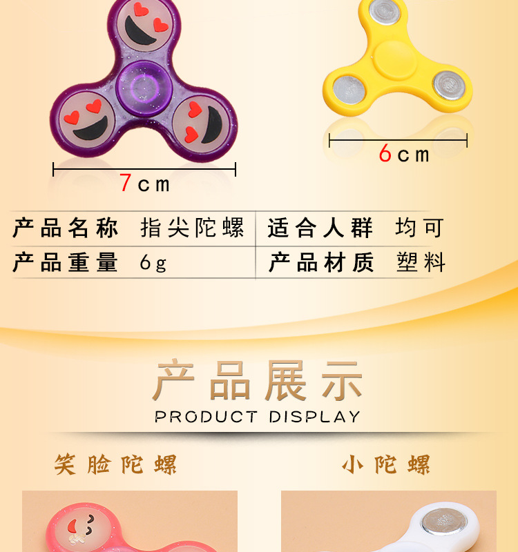 指尖陀螺 加印logo 不可以 是否专利货源 否 是否进口 否 尺寸 小陀螺