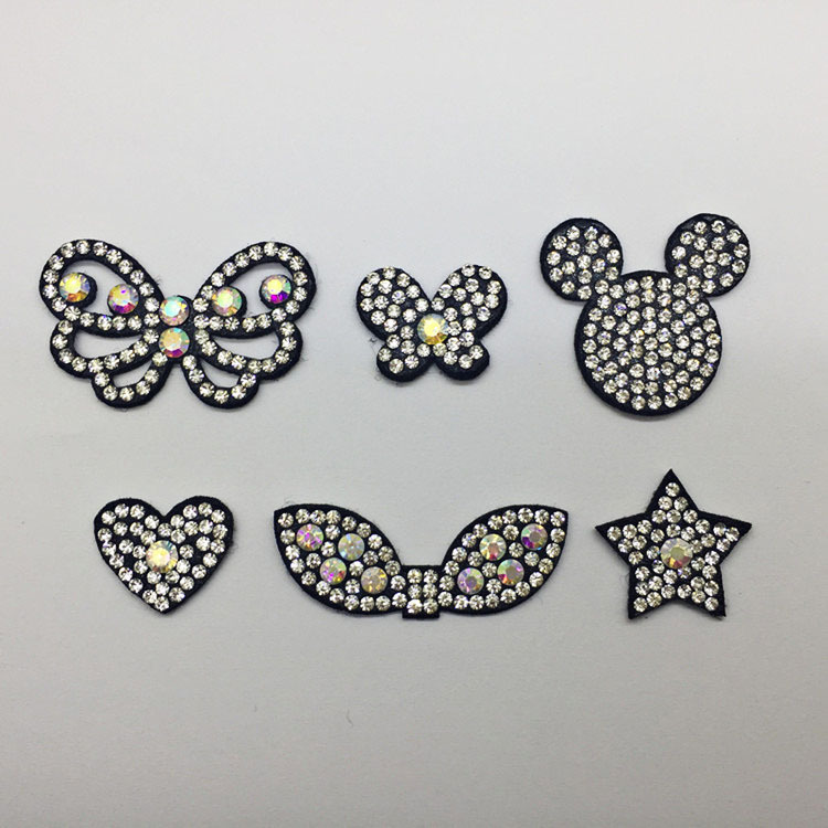 高档镂空点钻无纺布贴 diy饰品配件鞋服装饰服装辅料