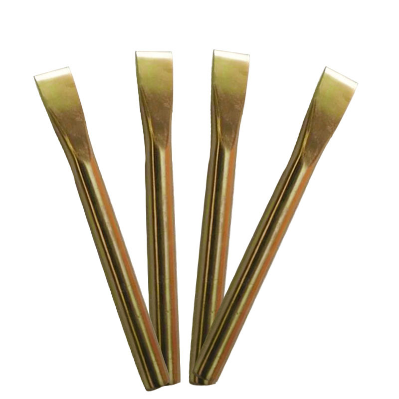 厂家直销防爆工具铜合金圆形扁铲钳工扁铲铜凿子錾子量大优惠