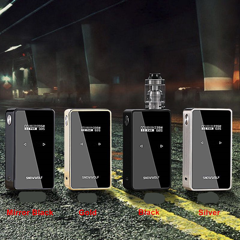 正品雪狼200w plus snowwolf 200w asmodus 235w触屏电子烟主机盒