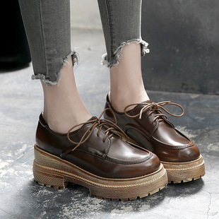 欧美英伦松糕鞋厚底鞋