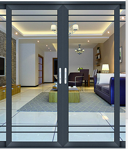 【珠海地区】高低轨重型铝合金推拉门 进口五金配件 中空玻璃