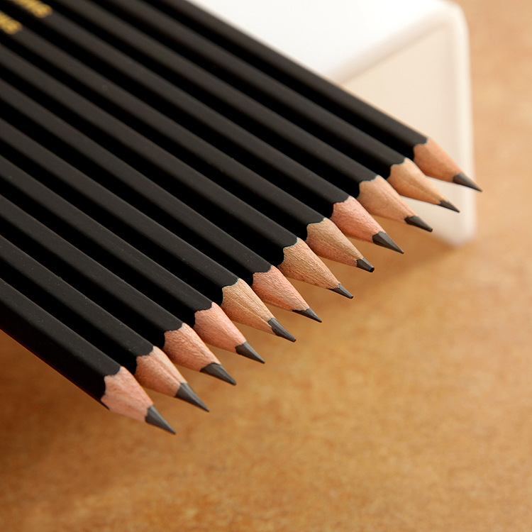 绘图专用铅笔 素描绘画绘图铅笔 素描铅笔套装 六角油漆沾头铅笔