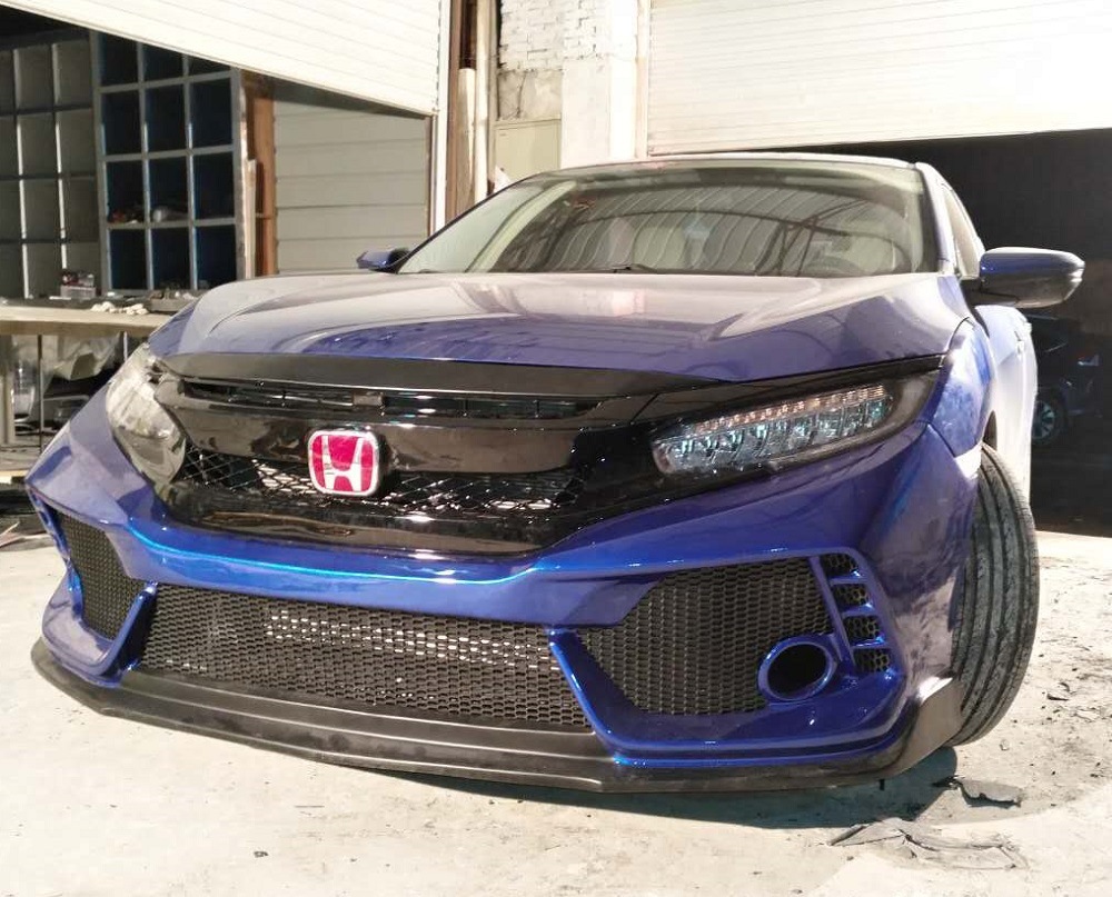 适用十代思域大包围 honda civic bodykit type r 前杠 后杠 侧裙