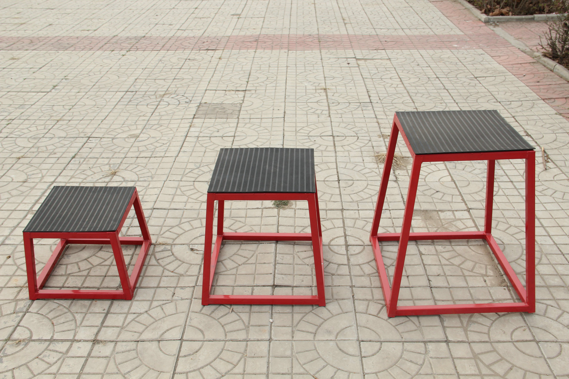 运动体能训练工具 渐进式跳箱梯形跳凳 健身房专业弹跳训练跳凳