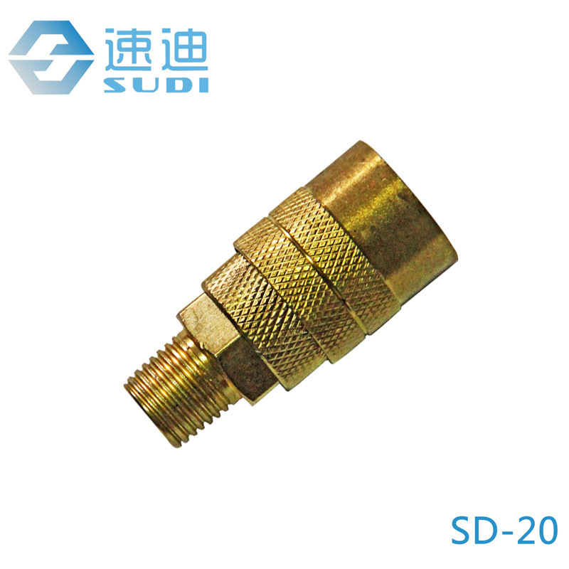 8万套德式镀镍空压机接头10件套 联轴器4分牙1/4欧式快速气动接头相似