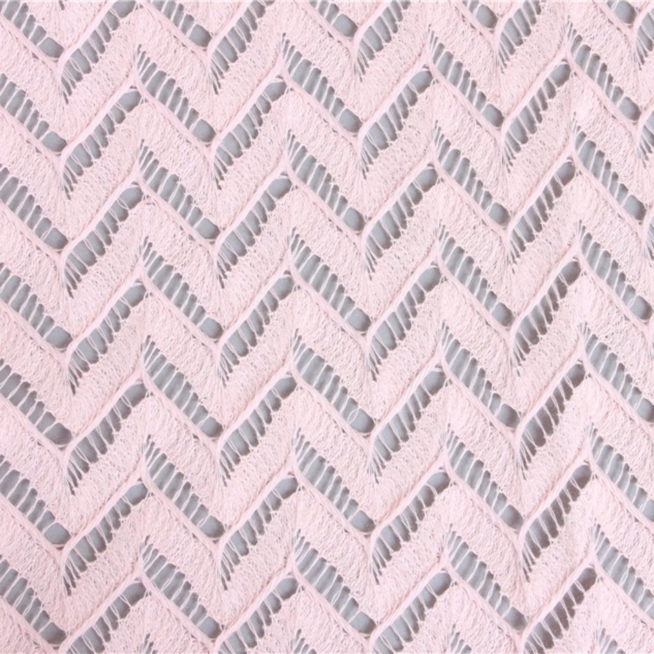 针织提花面料_经编针织提花面料 蕾丝 毛线女装童装用料 布料批发 - 