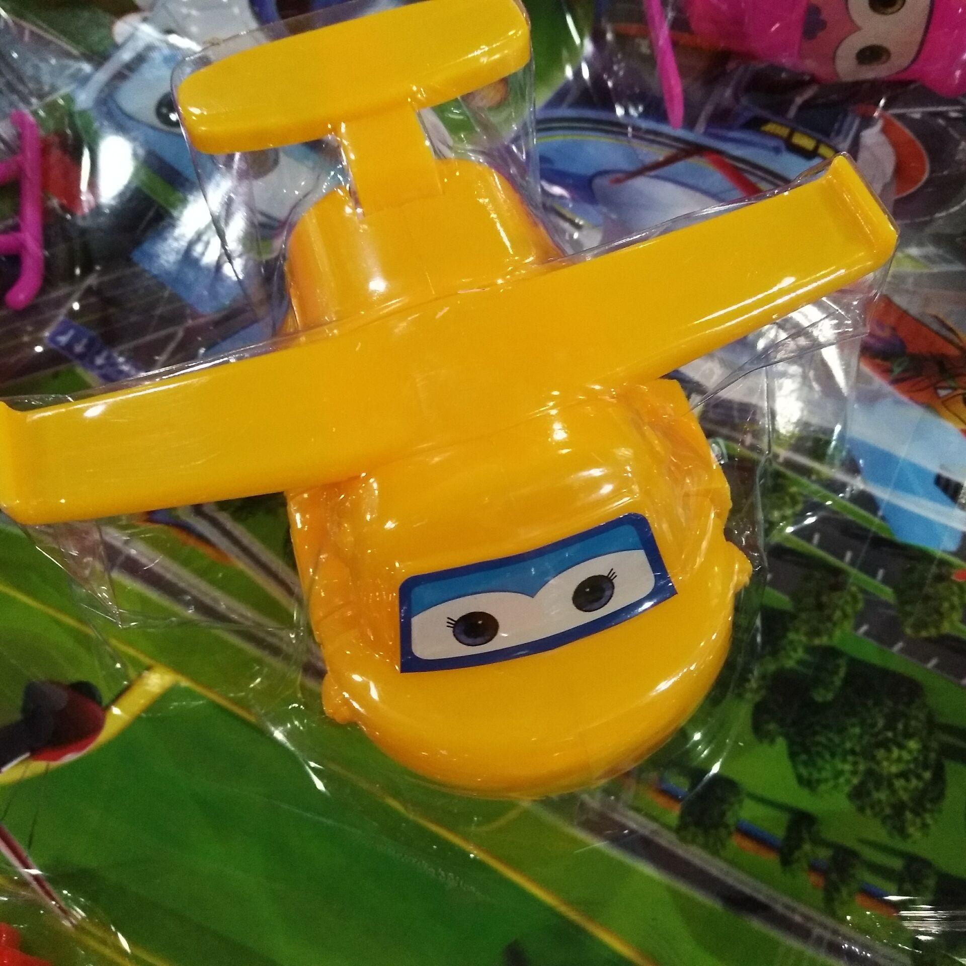 儿童学校周边小吊板玩具批发864超变小飞机 地摊热卖玩具5元专卖