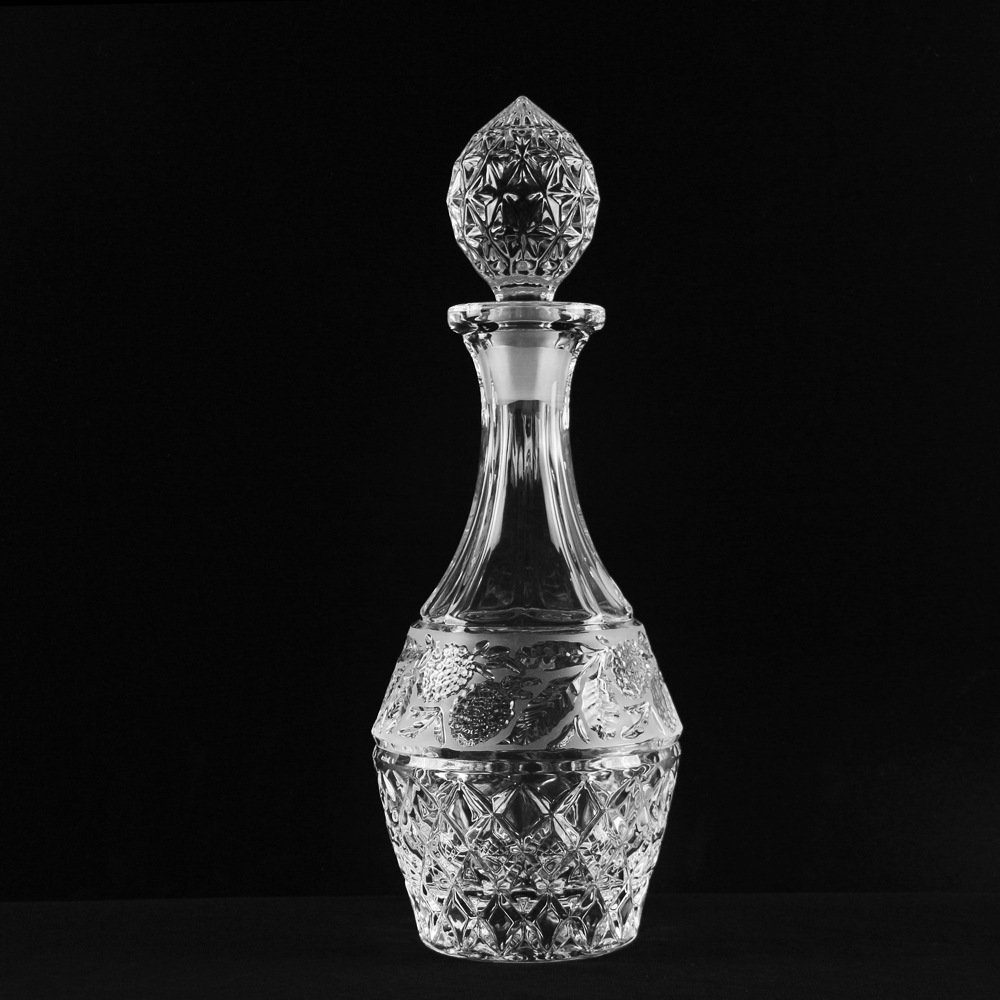 厂家生产高档玻璃水晶瓶 洋酒瓶白酒玻璃瓶 空酒瓶定制 可来样生