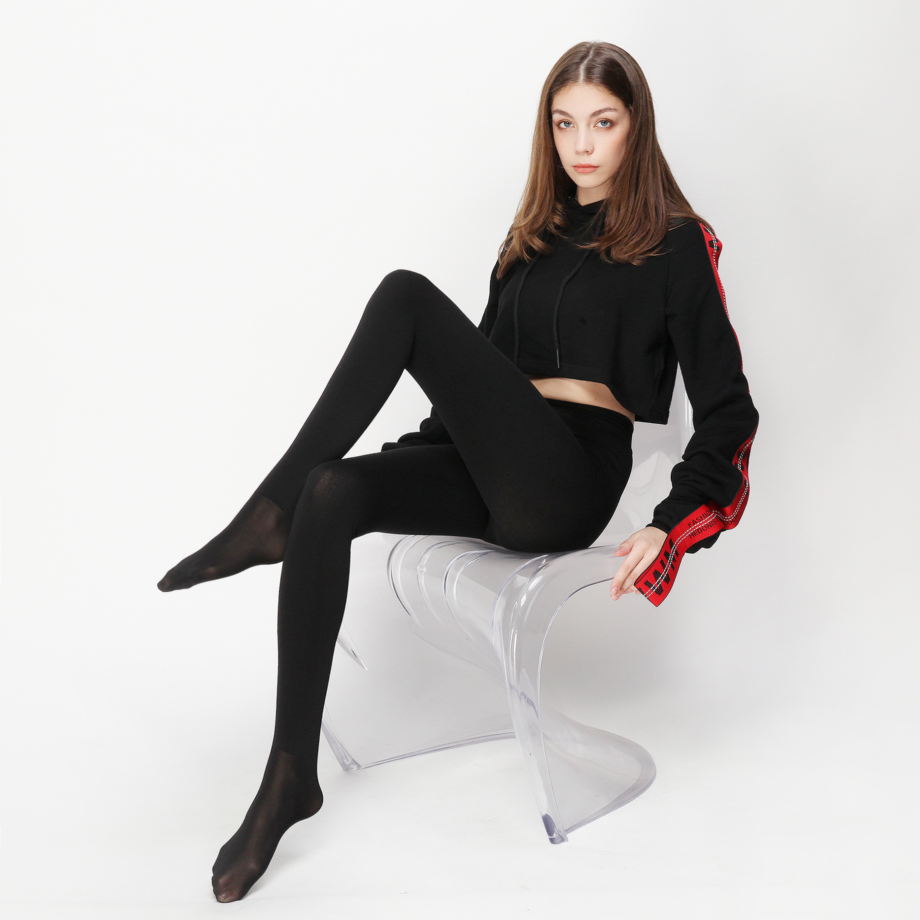 英其尔180克秋冬季女丝袜显瘦性感连裤袜 打底袜拉绒保暖防勾丝