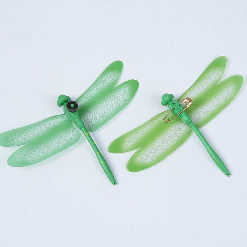 厂家直销仿真蜻蜓 彩色塑料仿生蜻蜓工艺品插杆草坪花瓶装饰