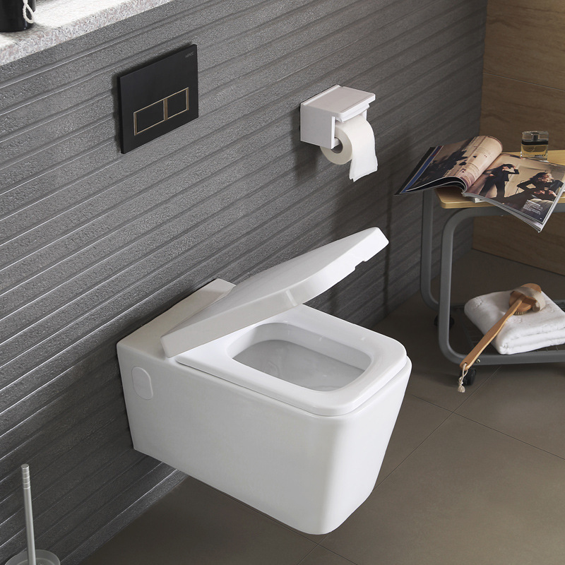 恒白 壁挂马桶 入墙式坐便器 水箱挂便器 暗装家用