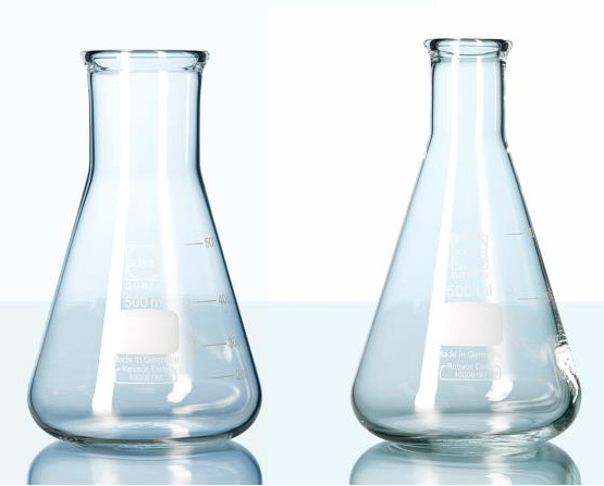 duran锥形烧瓶细口硼硅酸玻璃三角瓶广口厚壁三角烧瓶