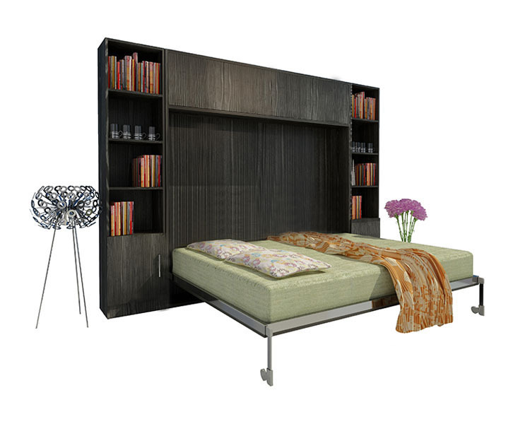 厂家直供折叠床壁床隐形床书柜衣柜床头软靠午休床壁床壁柜隐形床