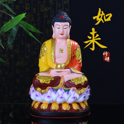 厂家直销树脂神像 精品树脂如来佛祖佛像工艺品摆件批发