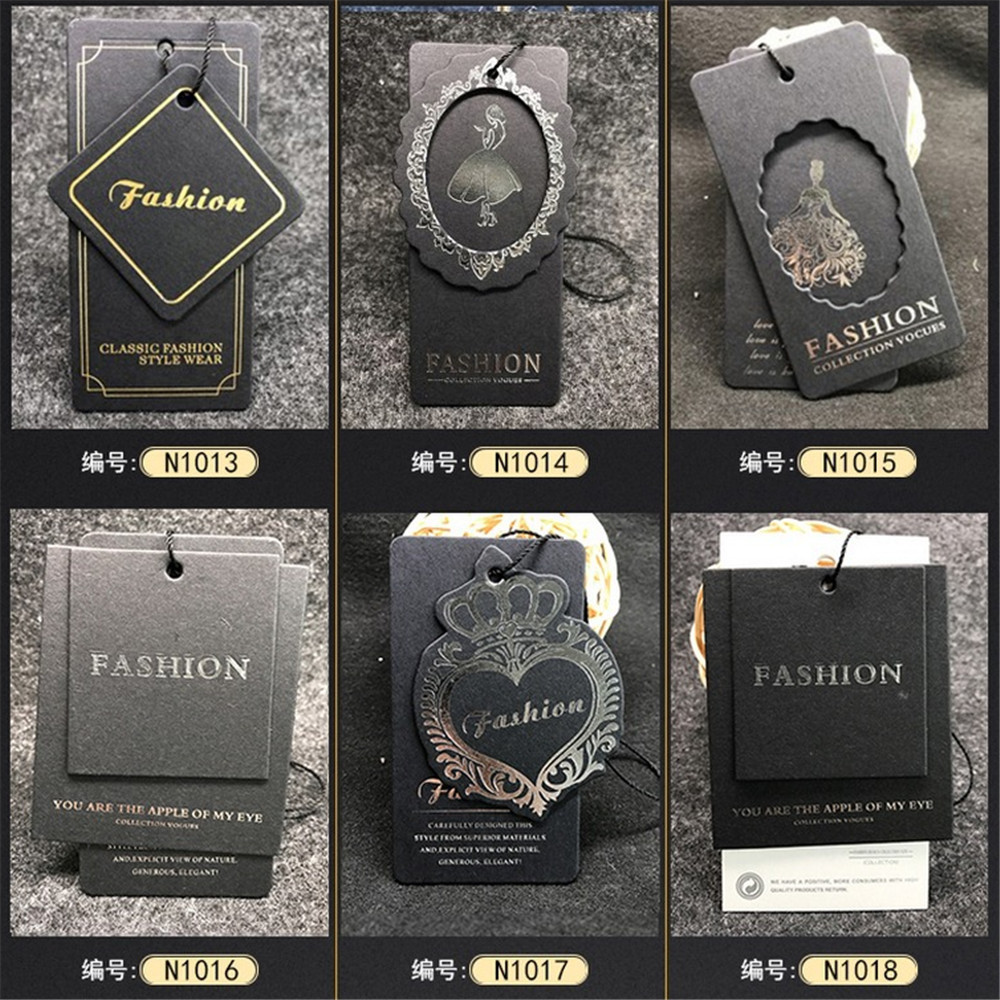 定做中高档衣服装吊牌 定制商标品牌logo合格证女装童装内衣吊牌