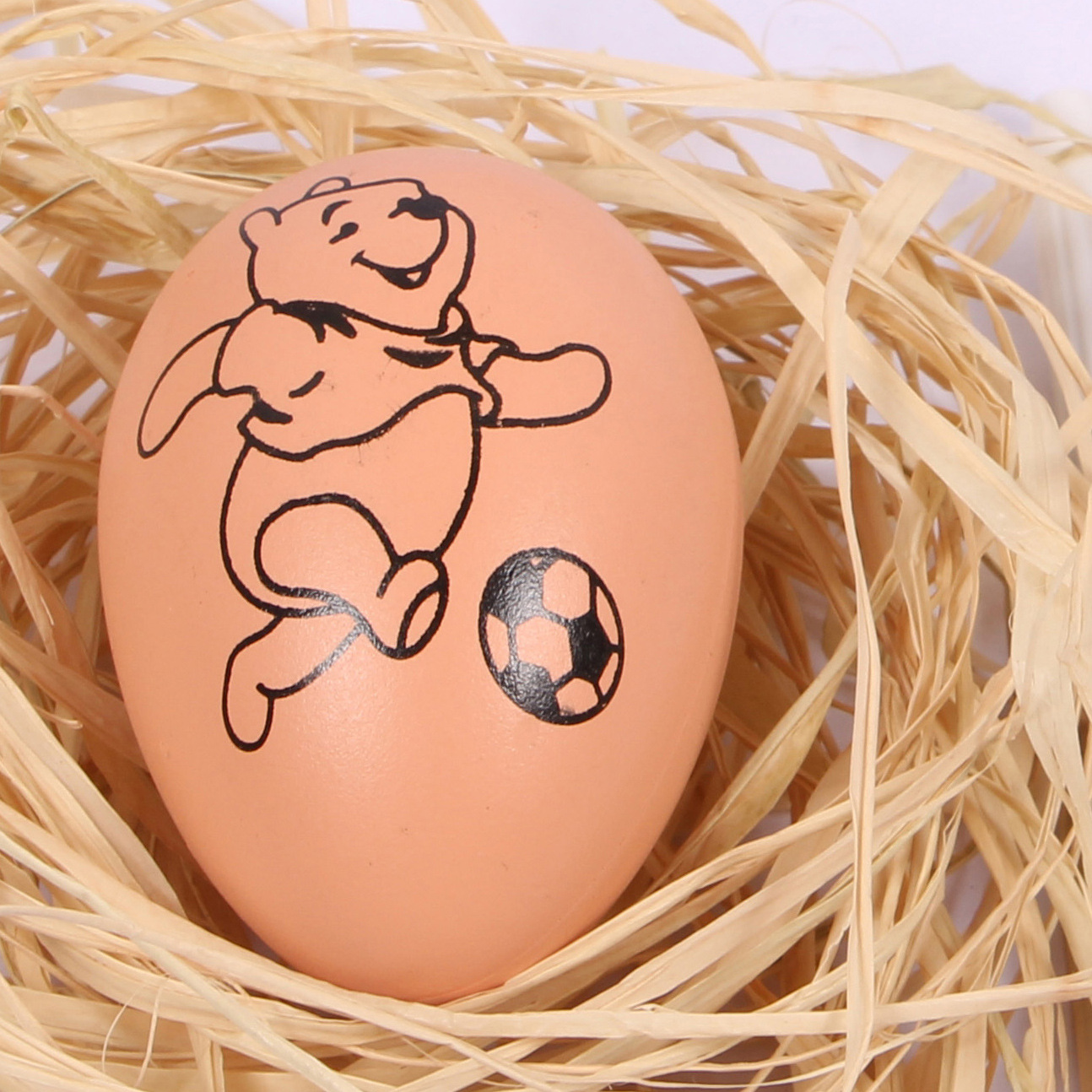 彩绘diy塑料彩蛋儿童手工复活节仿真鸡蛋壳填色/ 6*4cm双面印刷