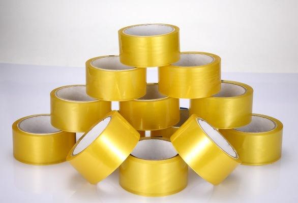 8cm50m透明封箱胶带 透明底印单色字捆扎bopp胶带